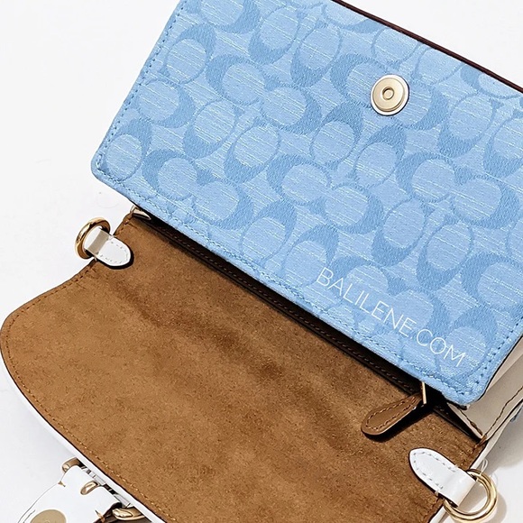 ❤️COACH KLEO Top Handle In Signature Chambray ~ NWT C8513 $398 - Picture 6 of 10